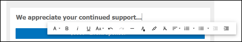Screenshot of Text Editor in Section Title, Picture