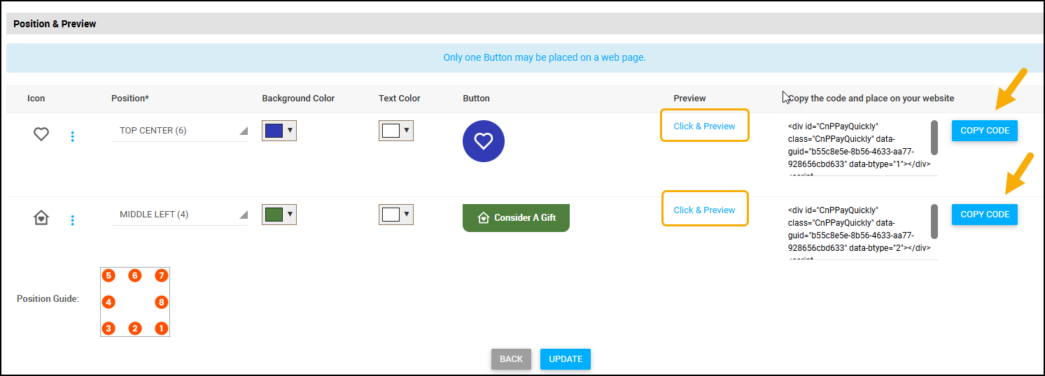 Screenshot to show Preview and Code, Picture