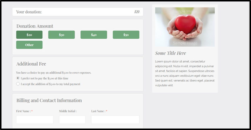 Partial Payment Form Image, Picture