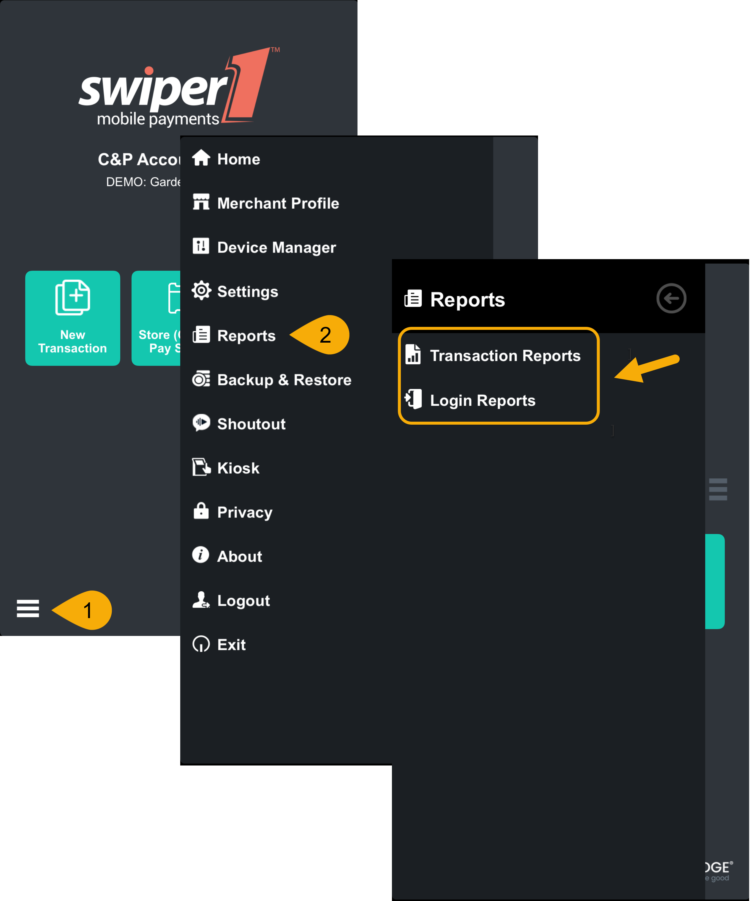 Navigate to Swiper1 Reports.png