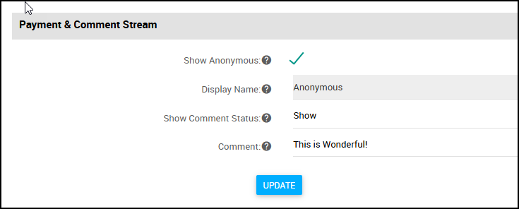 Transaction Details - Payment and Comment Steam